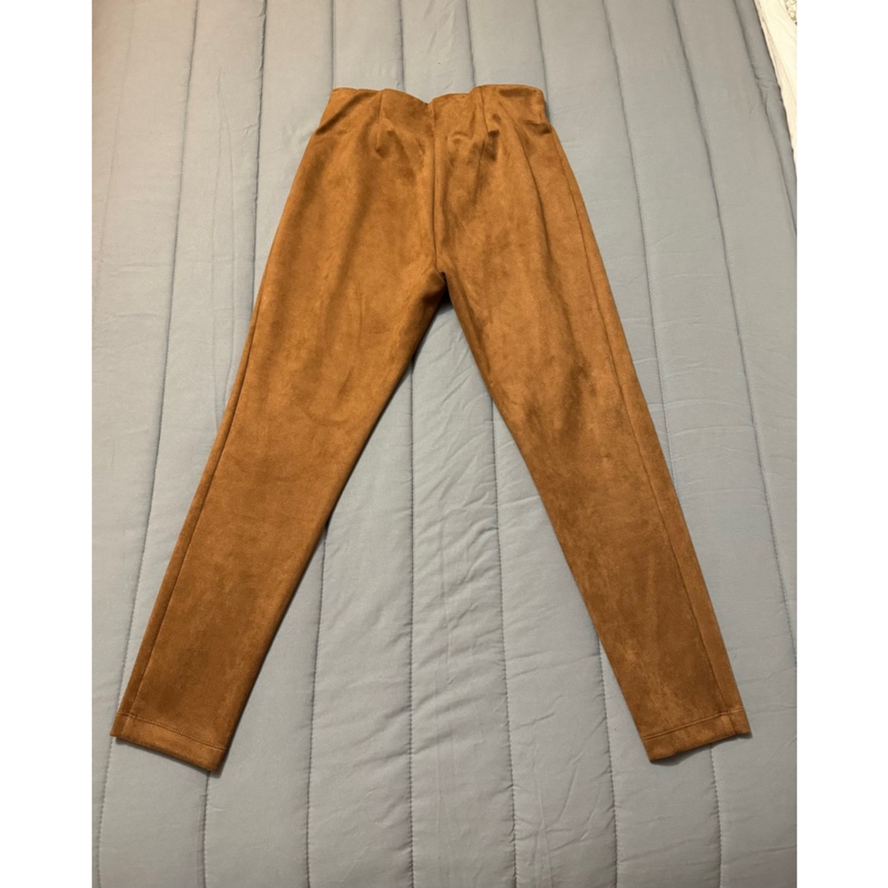 LOFT | Faux Suede Leggings in Fresh Pumpernickel | Small - Picture 2 of 12